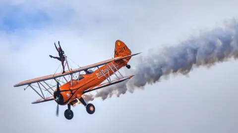 Paul Box Aerosuperbatics Wingwalkers at Weston Air Fest