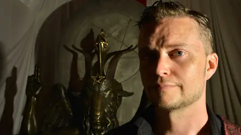 Getty Images The Satanic Temple co-founder Lucien Greaves