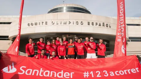 Getty Images The incident happened in the Santander Triathalon last weekend