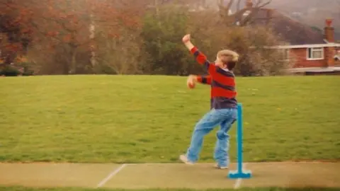 Robbie James Robbie bowling as a child