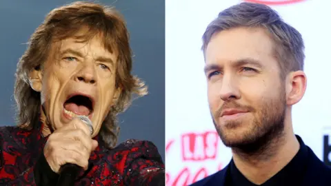 Reuters Mick Jagger and Calvin Harris