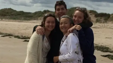 Laurence Carter Melitta and the children