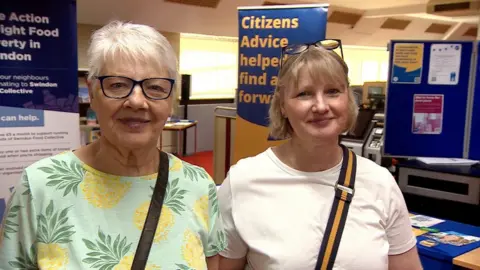 BBC Carol (left) and her daughter