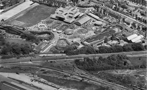 Historic England Archive / Aerofilms Collection An aerial view of Dreamland Amusement Park, Margate, Kent, taken in May 1931