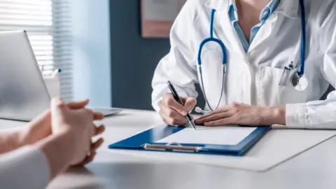 Getty Images Person visiting GP