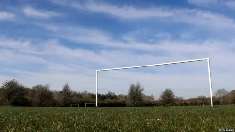 Getty Images A general view of a field with football goalposts