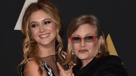 Getty Images Billie Lourd and Carrie Fisher