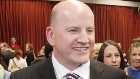 PA File photo of Sean Gallagher at Dublin Castle after he conceded defeat to Michael D Higgins in the Irish presidential election on 28 October 2011.