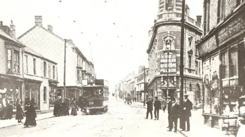 Swansea Council Black and white image of the Palace Theatre