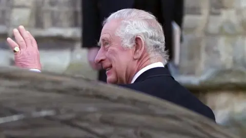 PA Media King Charles III at York Minster