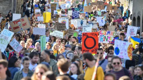 Getty Images protestors