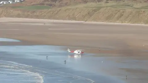 Facebook/ Burry Port RNLI Rhossili rescue