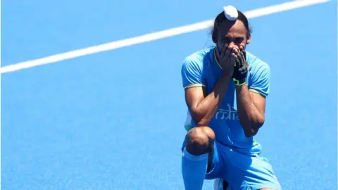 Getty Images The Indian men's hockey team