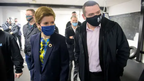 Getty Images Nicola Sturgeon and Douglas Ross