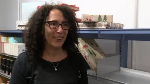 Plymouth Central Library manager Mel Rawles