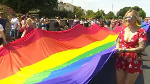 Flag parade