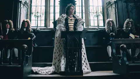 20th Century Fox Olivia Colman (centre) in The Favourite