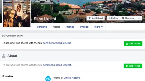 Diep Saeeda A screenshot of Sana Halimi's Facebook profile