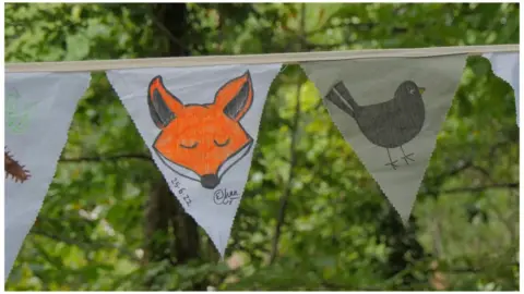 Fourth Reserve banner with fox drawing