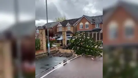 MICKY KELLY Damage caused by tornado