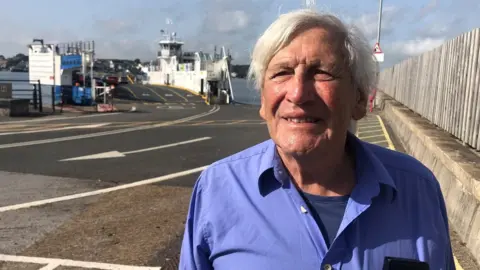 BBC Brain Waterfield at the Torpoint Ferry