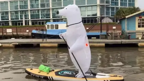 The Real Dorset SUP Community Festive paddle