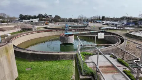 Budds Farm in Havant a large sewage treatment site.