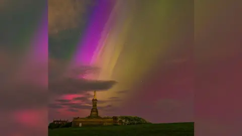 Tom Wright Northern Lights in Tynemouth