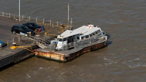 The ferry service between Gravesend in Kent and Tilbury and Essex.