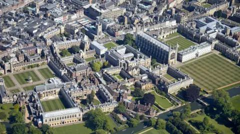 Getty Images The University of Cambridge viewed from the sky