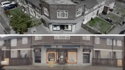 Bedfordshire Police The shop Carol ran with Allen back in the day and what it looks like today