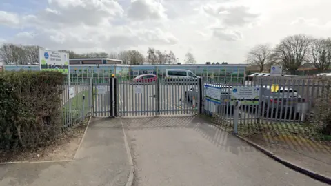 Google Streetview The school gates outside a SEND school