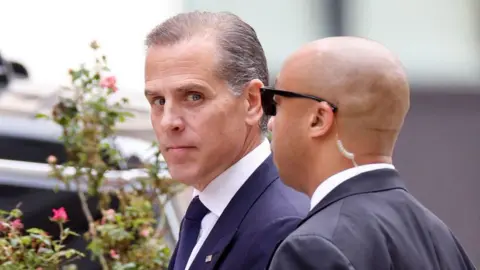 Hunter Biden leaving the courthouse in Wilmington, Delaware on 11 June