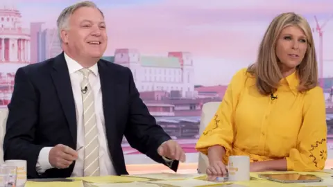 ITV/Shutterstock Ed Balls and Kate Garraway on Good Morning Britain