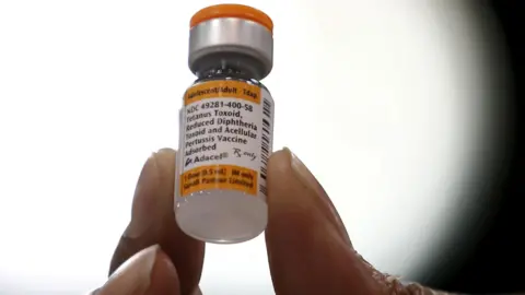 Pertussis vaccine vial