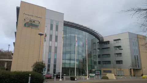 LDRS The Caerphilly council HQ building. 