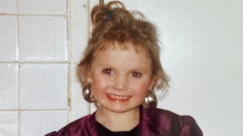 Michaela Allen as a child