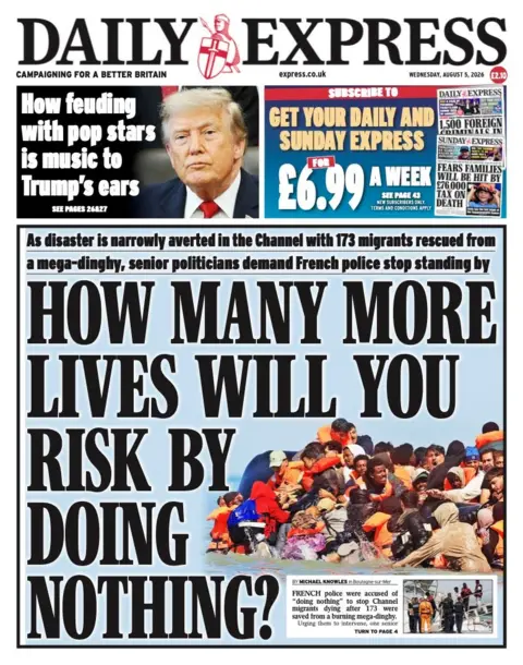 "How many more lives will you risk by doing nothing?" reads the headline 