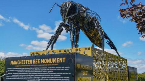 Anti-violence bee monument 