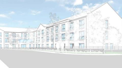 An artist's impression of the care home