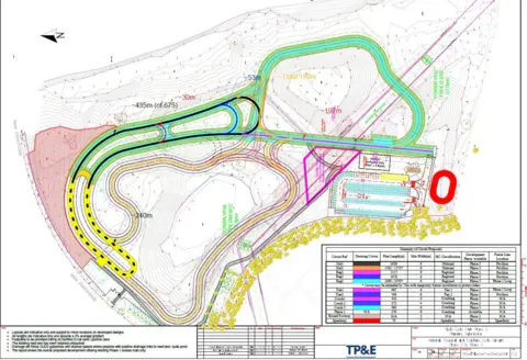 Clyde Cycle Park A map of the planned development for the cycle park