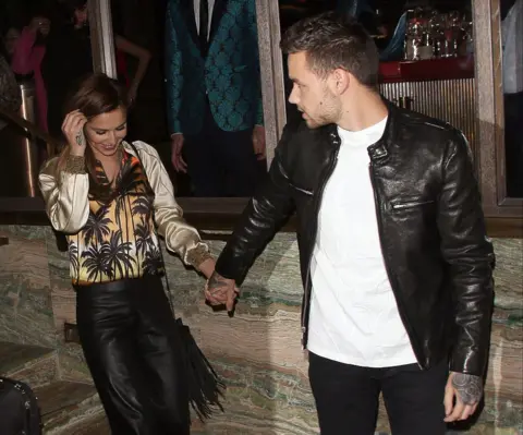 Getty Images Liam Payne en Cheryl Cole in een restaurant in Londen