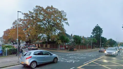 Google Uppingham Road near to the junction with Humberstone Drive