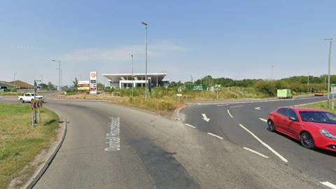 Dunball Roundabout in Somerset