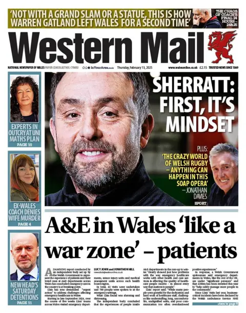 Western Mail Western Mail front page 