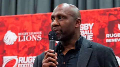 Abi Ekoku during a Rugby League Lions event during his time as interim CEO of the RFL