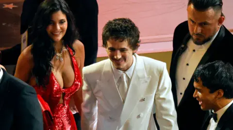 Reuters Timothée Chalamet and Kylie Jenner arrive for the Oscars show at the 98th Academy Awards in Hollywood, Los Angeles, California