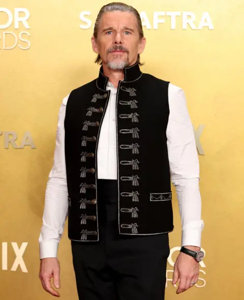 Getty Images Ethan Hawke attends the 32nd Annual Actor Awards at Shrine Auditorium and Expo Hall on March 01, 2026 in Los Angeles, California