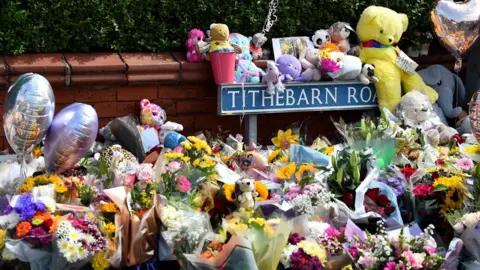 Floral tributes left to the victims of the Southport knife attack