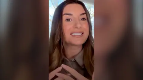 Dani Dyer on a video call